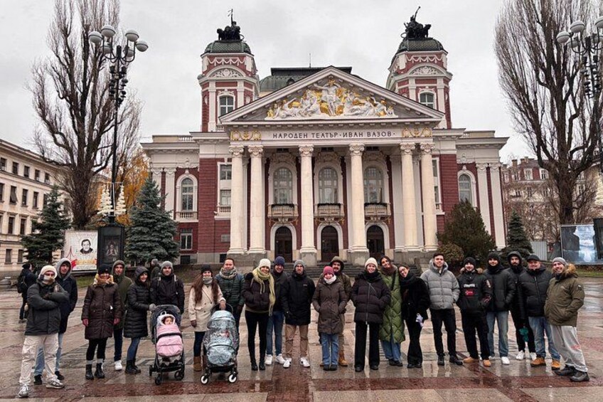 Ivan Vazov National Theatre is one of the most phogoraphed stops on our tour. 2