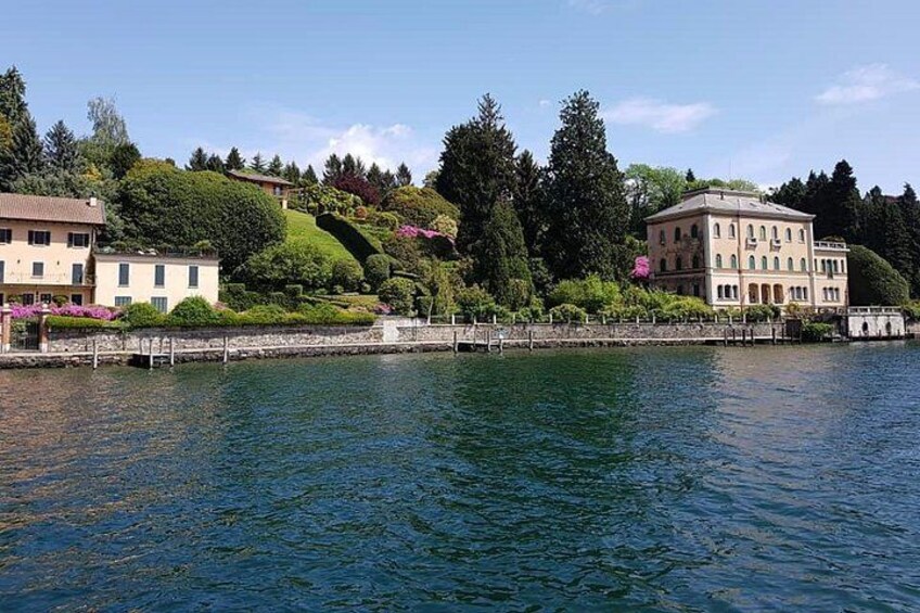 Lake Orta - coastline view from the lake 2