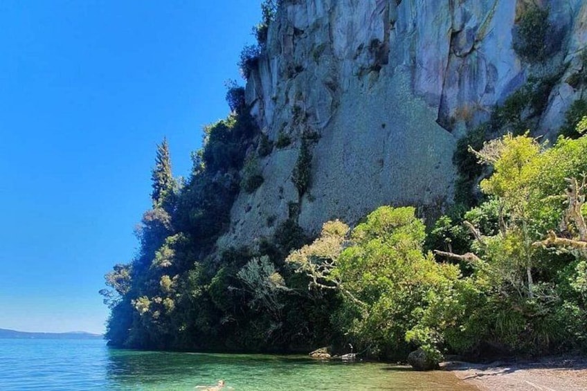 Swimming in a secluded bay 1