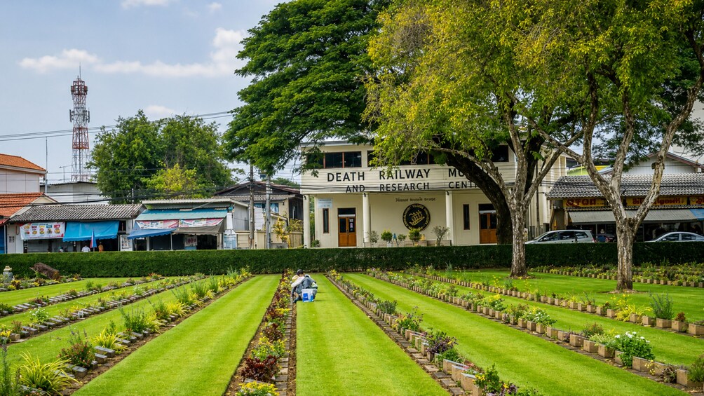 From Bangkok: Kanchanaburi War Cemetery and Death Railway.. 2