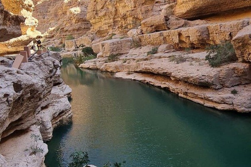 Wadi Shab Adventure Sinkhole Beach and Romantic Cave Tour 5
