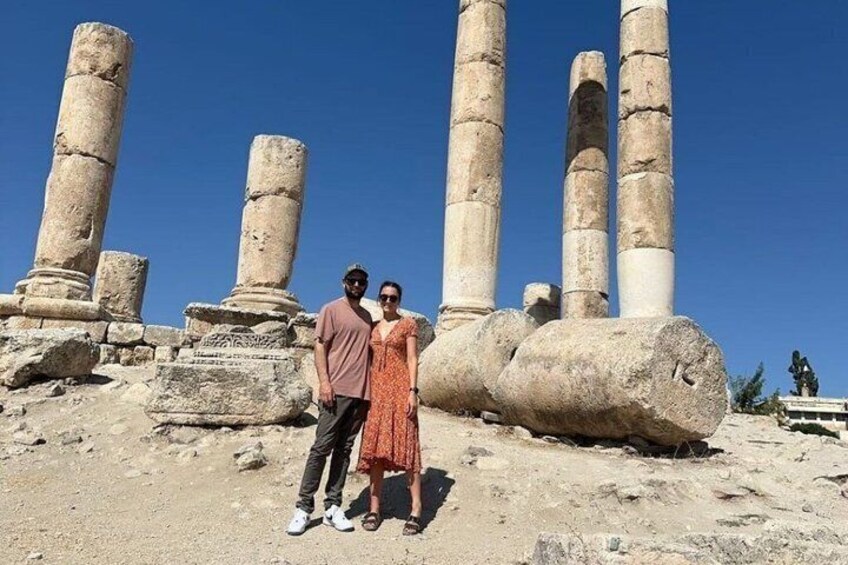Ancient stone columns and ruins. 3
