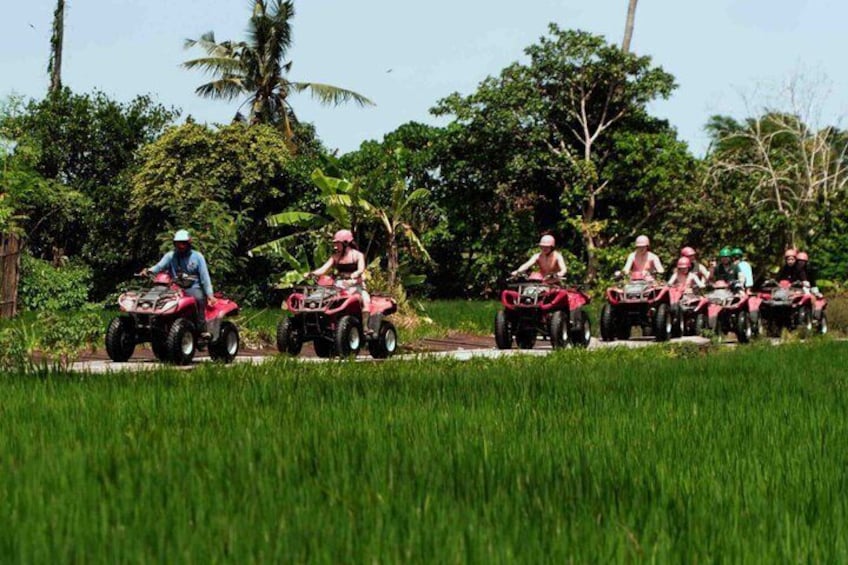 Bali ATV Ride Ubud Waterfall,RiceField,River-Kingkong Temple Cave 5