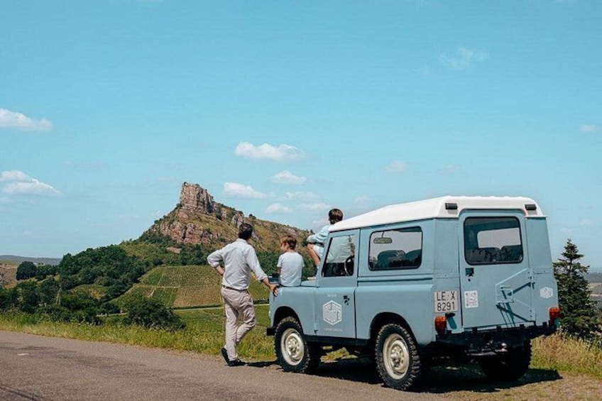 Lyon: Private Burgundy Half Day Wine Tour by Vintage Land Rover 1