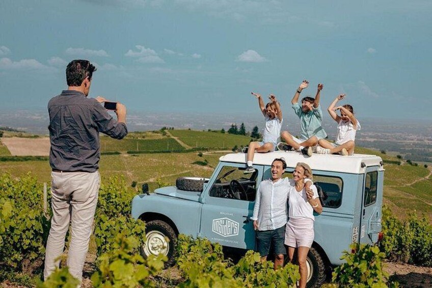 Lyon: Private Burgundy Half Day Wine Tour by Vintage Land Rover 2