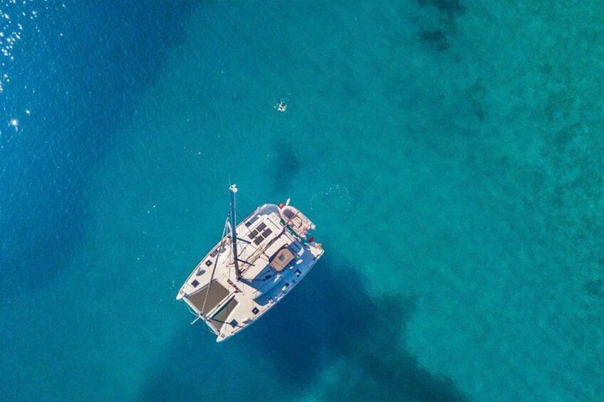 Mykonos: Private Catamaran Cruise—Lunch & Unlimited Drinks 4
