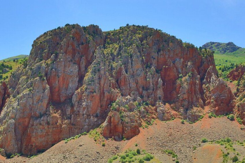 View of the mystical red rocks from Noravank Monastery 3
