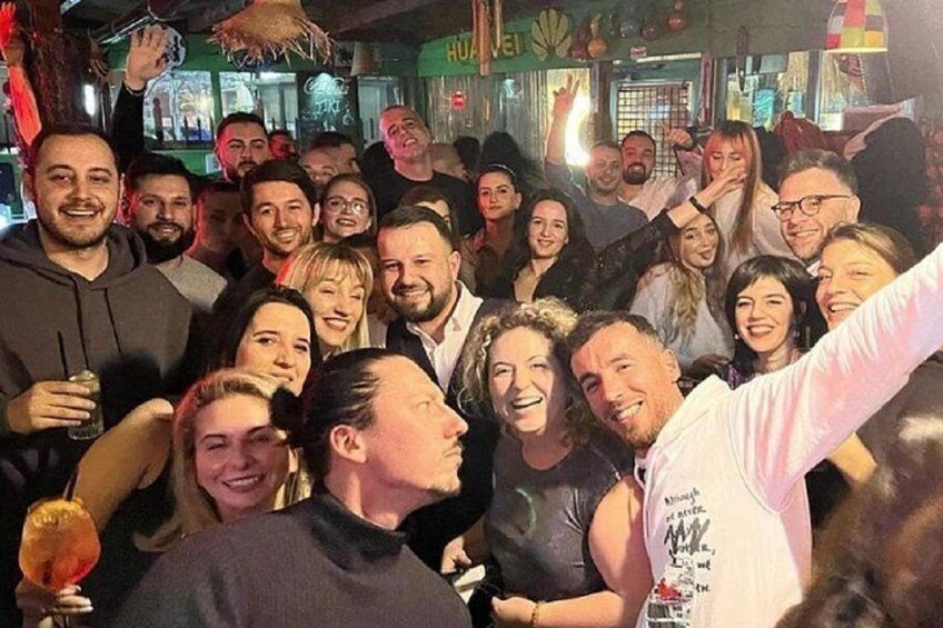 Tirana Bar Hopping and Night Life With Drinks 4