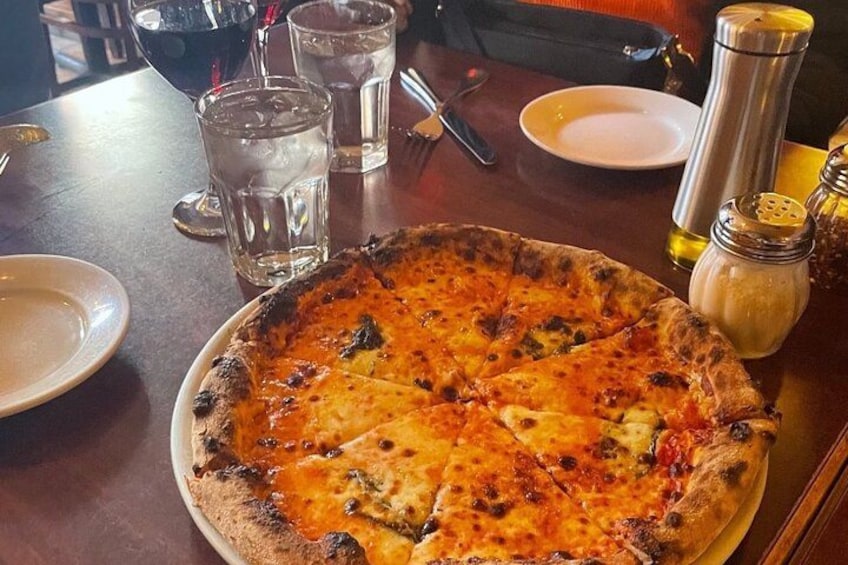 Woodfired Neapolitan pizza at one of the North End’s award winning pizzerias. 5