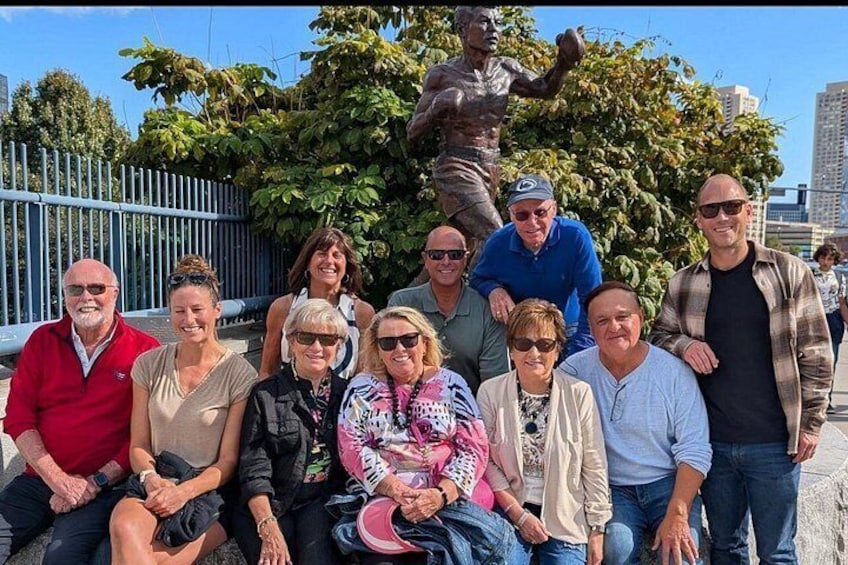 The Statue of welterweight champion Tony Demarco is the gateway to the North End of Boston 2