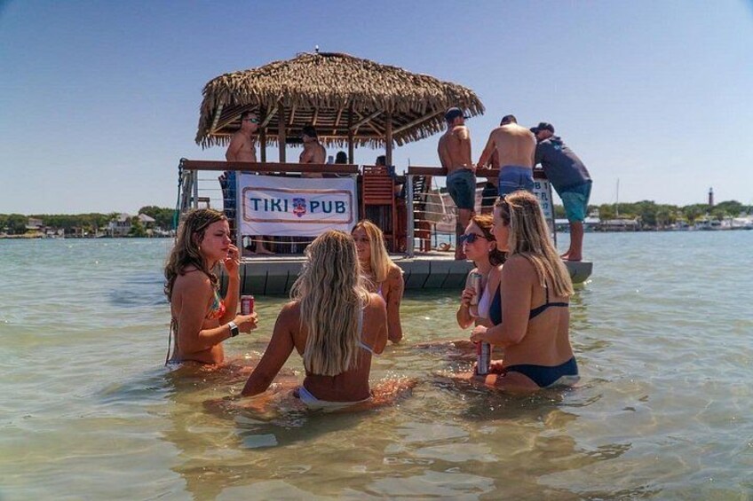 Cooling down at disappearing island 2