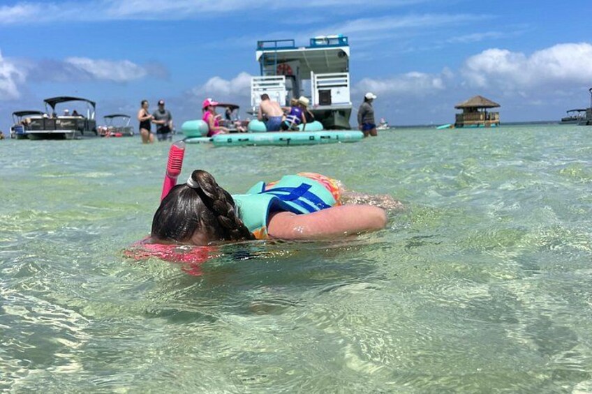Snorkel gear included 3