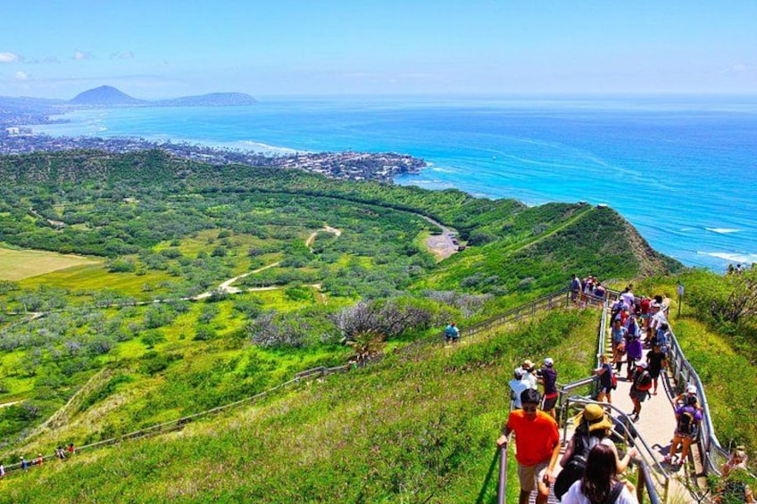 Enjoy a manageable hike to the top of Diamond Head and soak in these panoramic views of paradise 2