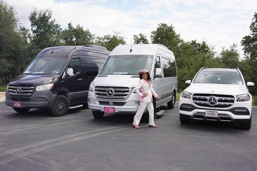 2 to 5 Guests Fredericksburg Private Mercedes SUV Wine Tour 3