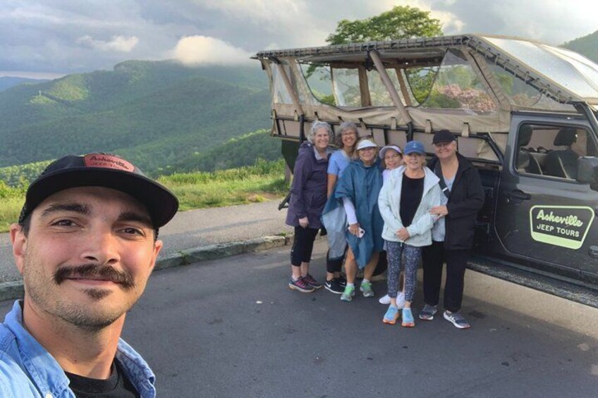 Mountaintop selfies with our guide, Graham! 5