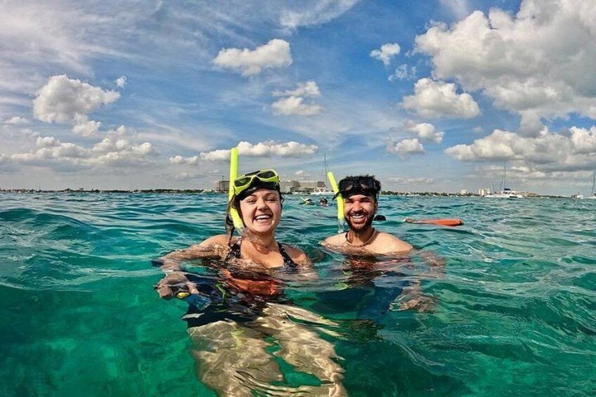 Isla Mujeres Catamaran + Snorkel + Open Bar on board + Buffet 2