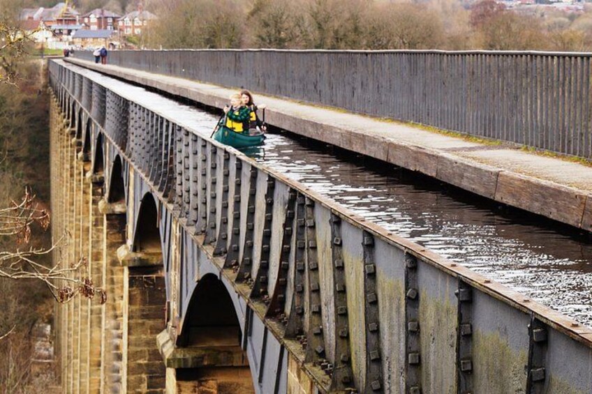 Canoe Trip Over the Pontcysyllte Aqueduct 1