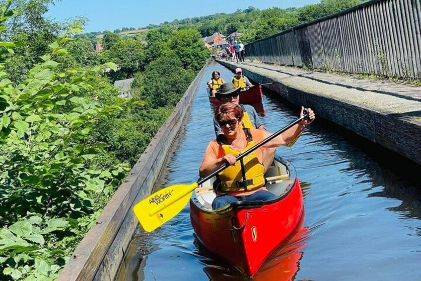 Canoe Trip Over the Pontcysyllte Aqueduct 2