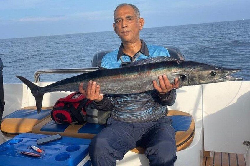 Mirissa Fishing GT, Tuna, Sail Fish by Speedboat with Local Guide 4