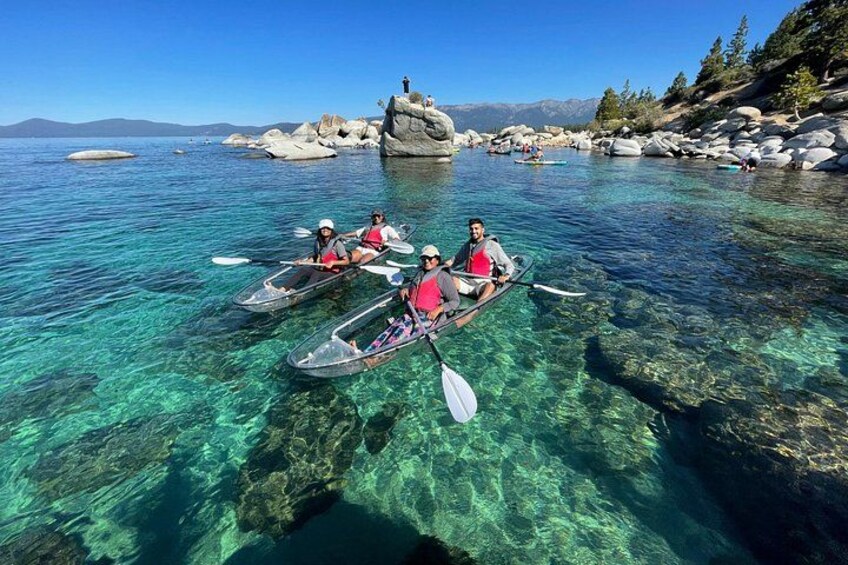 Lake Tahoe Clear Kayak Tour at Sand Harbor with Small Groups 3