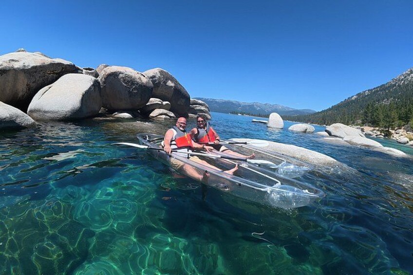 Lake Tahoe Clear Kayak Tour at Sand Harbor with Small Groups 2