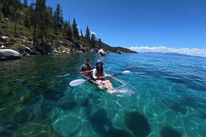 Lake Tahoe Clear Kayak Tour at Sand Harbor with Small Groups 2