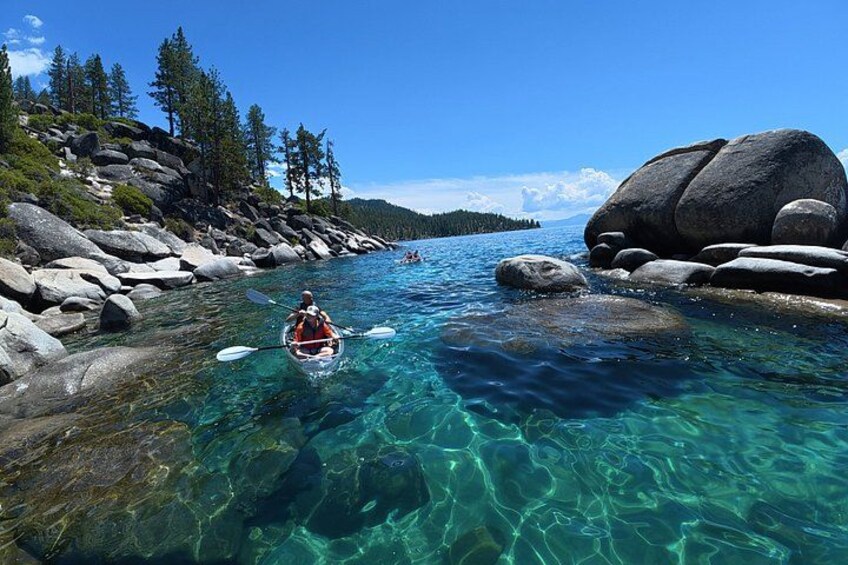 Lake Tahoe Clear Kayak Tour at Sand Harbor with Small Groups 5