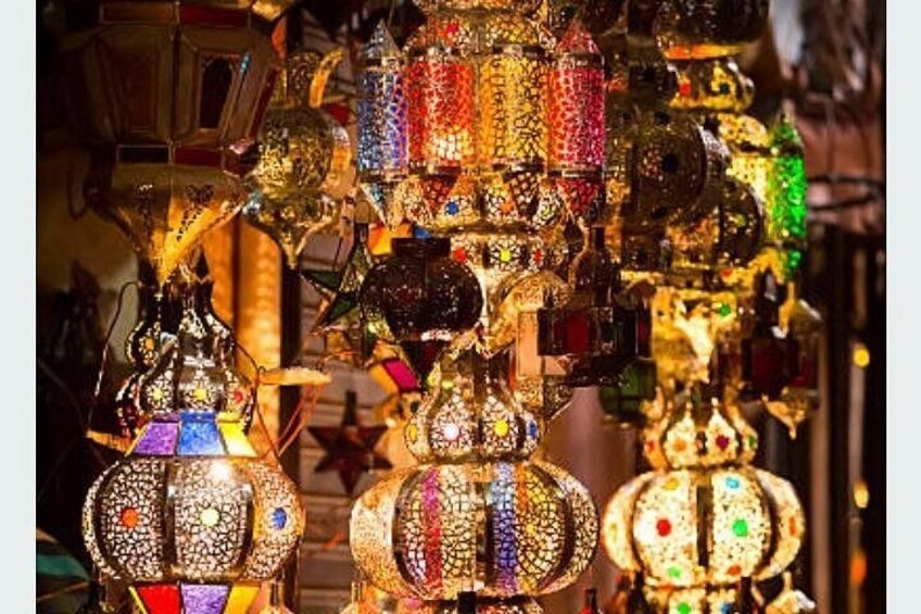 A collection of ornate, colorful glass ornaments. 3