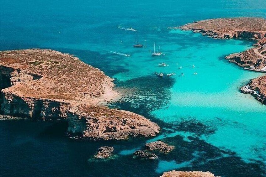 Gozo Comino and Blue Lagoon Powerboat from St Julian's 2