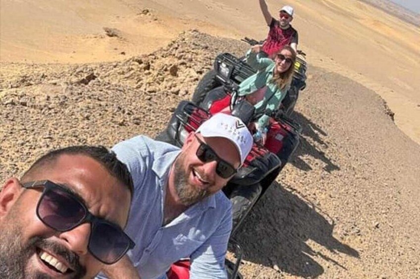 Cairo Private Quad Bike Desert Tour with Pyramids and Sunset 5