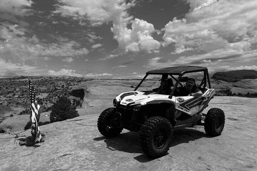 An iconic photo on Poison Spider Trail 2