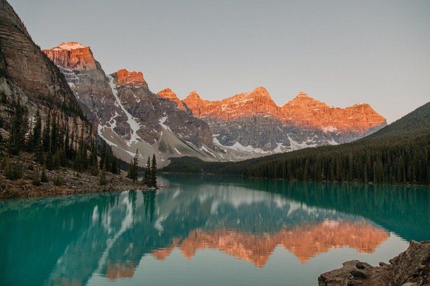 Sunrise Moraine Lake and Lake Louise 2