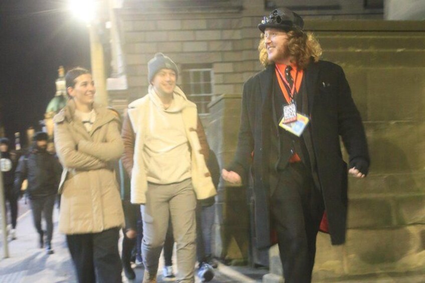 Ross with some guests on George IV Bridge 4