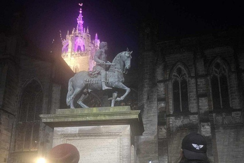 Parliament Square with statues and St Giles' Crown Spire 5