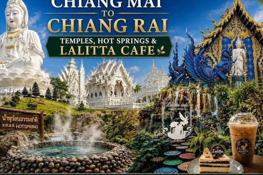 Chiang Rai White and Blue Temples with Lalitta Cafe 3
