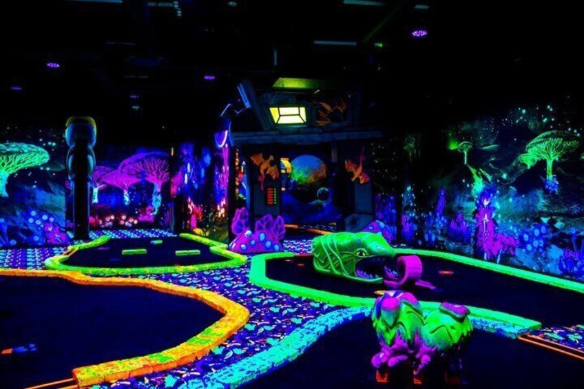 American Dream Black Light Indoor Mini Golf Ticket 3