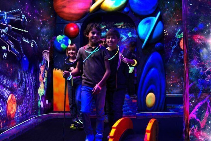 American Dream Black Light Indoor Mini Golf Ticket 4