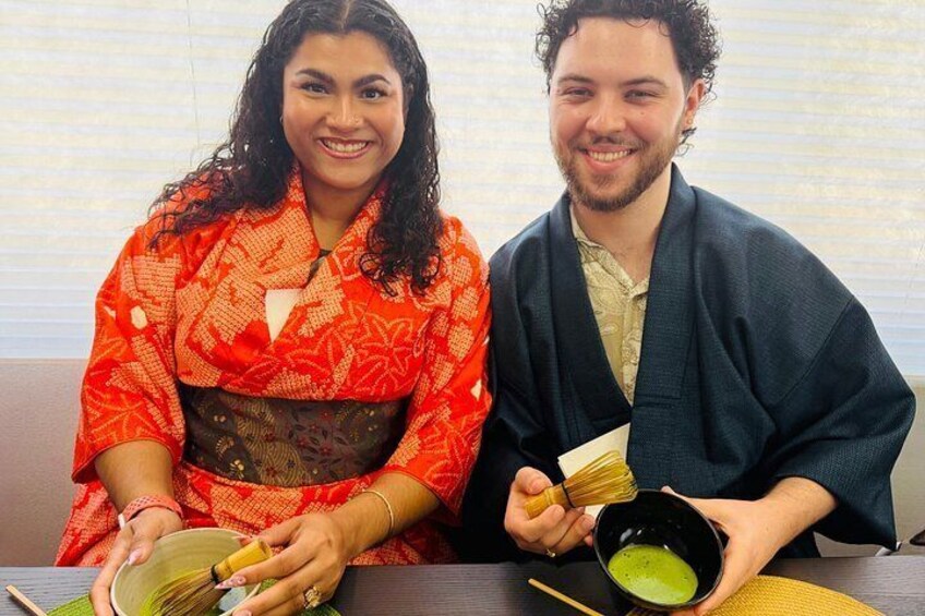 Tokyo Tea Ceremony in Asakusa with Kimono, Matcha & Wagashi 4