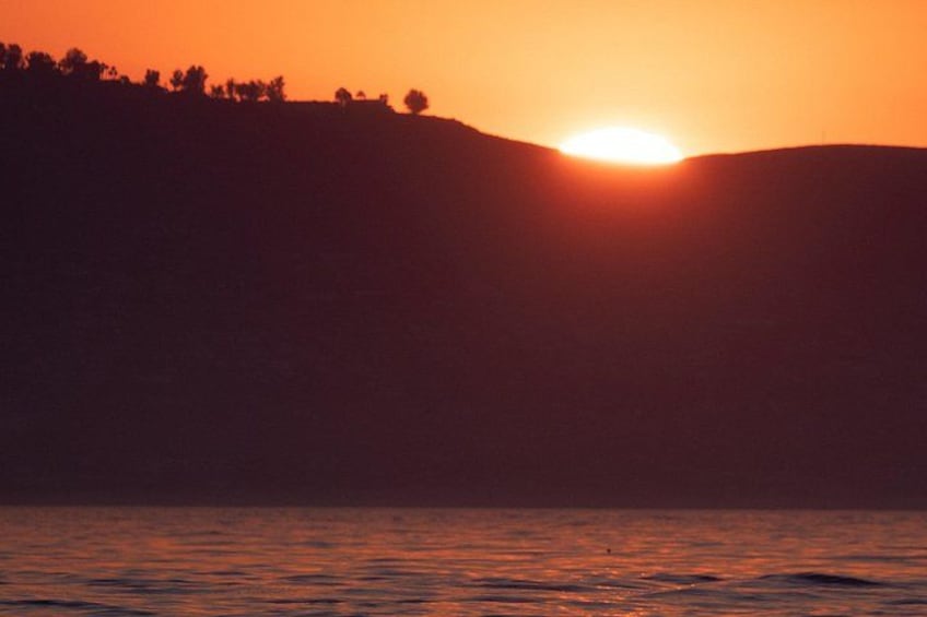 Sunset setting over the coastline 3