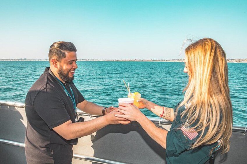 Enjoy libations of your choice out on the water 2