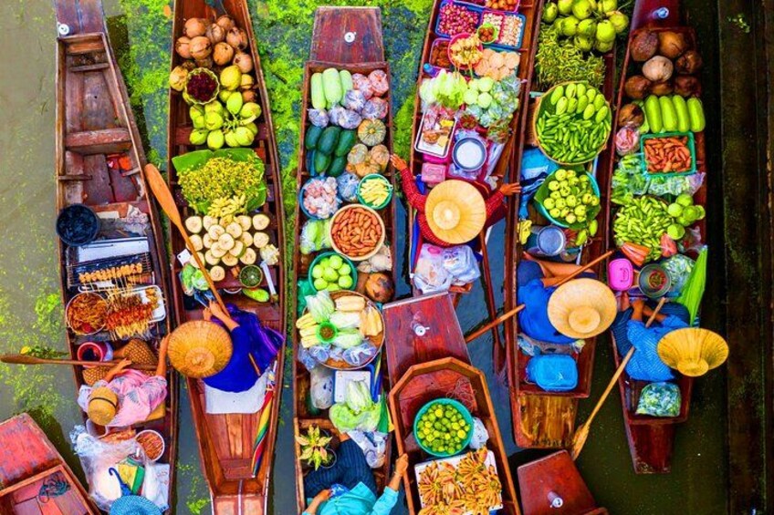 Bangkok: Floating Market and Train Market Experience 1