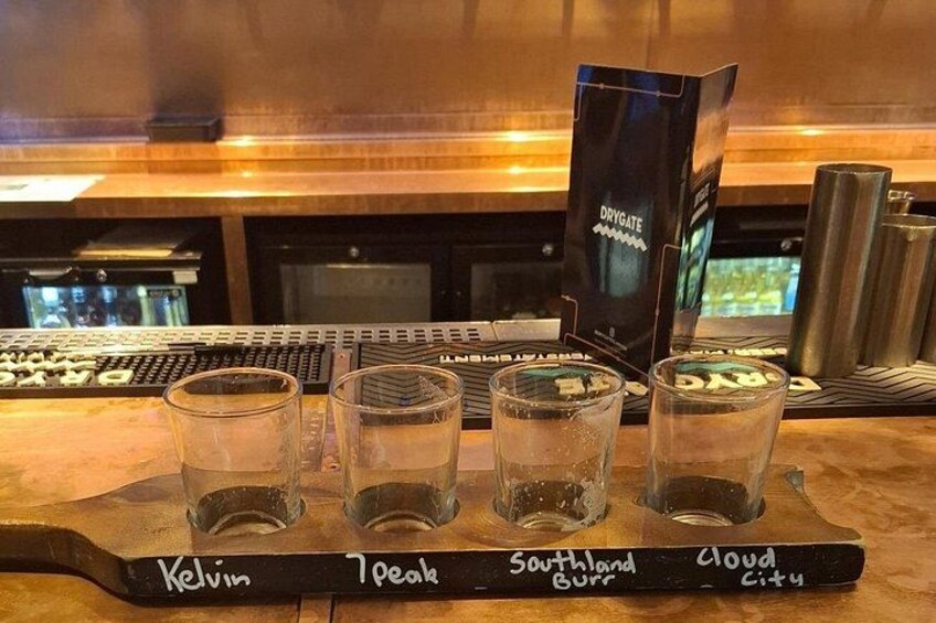 Ahhhhh the disappointment, "is it really finished". Empty flight on bike tour & beer tasting 3
