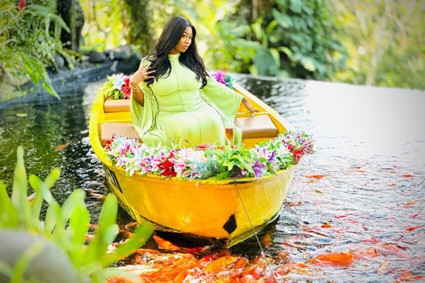 Koi Photo Boat Bali Swing Monkey Forest and Tegenungan Waterfall 5
