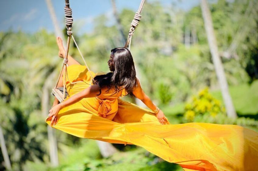 Koi Photo Boat, Bali Swing, Monkey Forest, & Tegenungan Waterfall 3