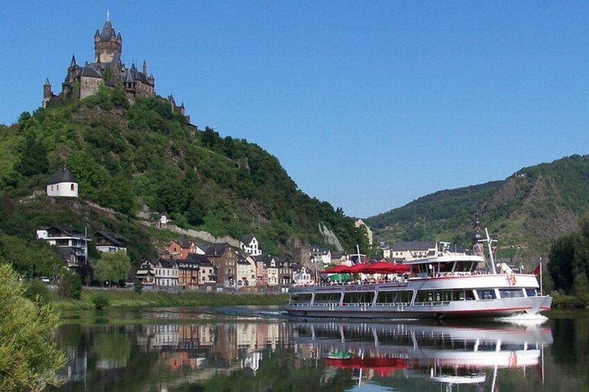 Imperial castle, ship, Moselle, river 2