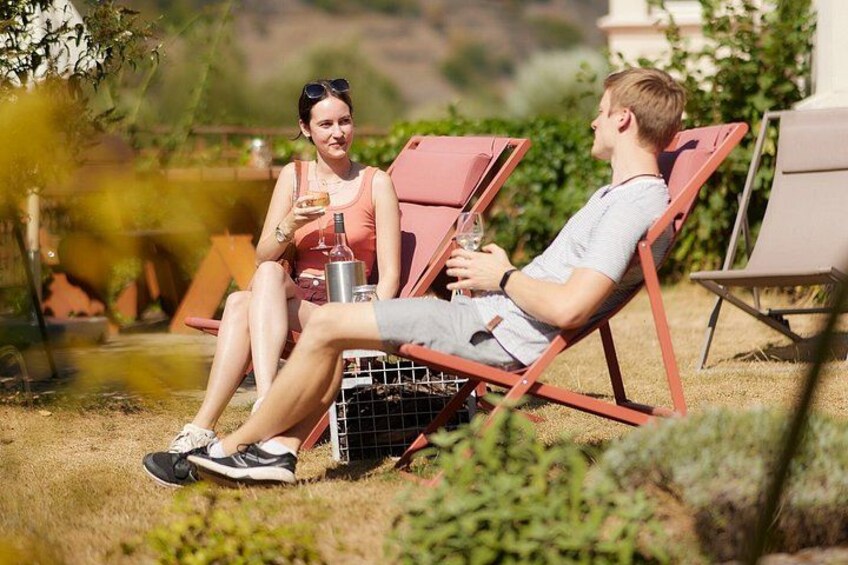 Winemaker, wine, garden 3