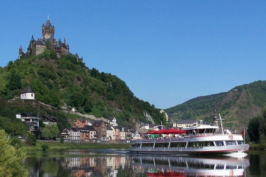 Imperial Castle, Castle, Ship, Cochem, Moselle 2