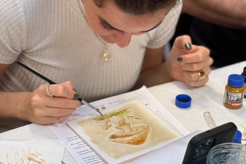 Downtown Porto Tile Painting Workshop with Porto Wine (Lapa) 5