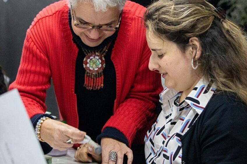 Downtown Porto Tile Painting Workshop with Porto Wine (Lapa) 4