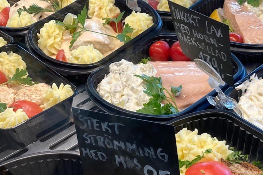 Swedish Seafood, such as Cured Salmon and Pickled Herring 1